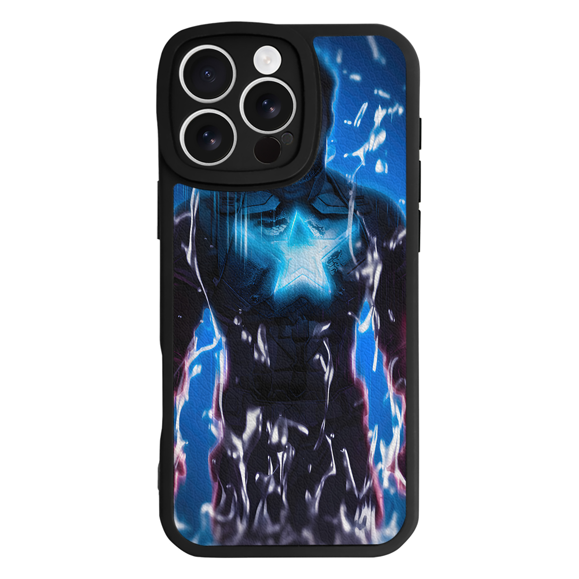 （画像用） アベンジャーズ The Avengers 【iPhone 16シリーズ対応】シリコンスマホケース（レザー調） 材質：シリコン